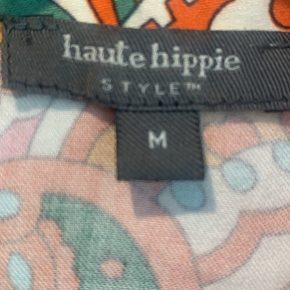 Ladies medium light weight 2 piece set. Bright multicolored Miami style outfit - Picture 3 of 7